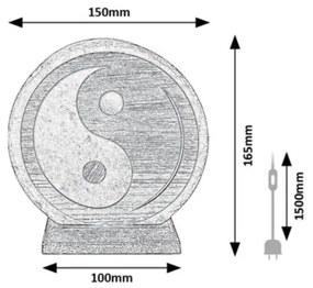 Rabalux 76032 - Lampada di sale HARMIO 1xE14/15W/230V