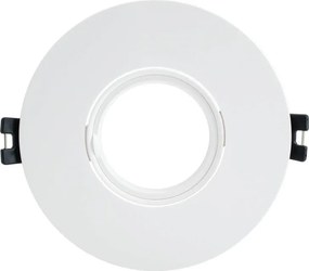Faretto da Incasso Orientabile Foro Ø75-80mm Bianco