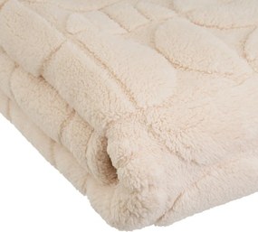 Coperta beige in micropile 130x160 cm Mid Century – Casa Selección