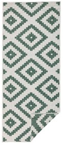 Tappeto da esterno verde e crema , 80 x 345 cm Malta - NORTHRUGS