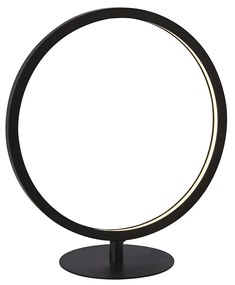 Abatjour Contemporaneo Circo Acciaio Bianco Silicone Nero Led 11,8W 3000K