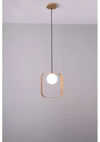 Lampadario a sospensione con filo TULA 1xG9/28W/230V quadrato oro