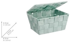 WENKO 22573100 - Cestino ADRIA 19x14 cm verde