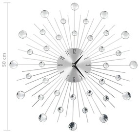 Orologio da Parete con Movimento al Quarzo Design Moderno 50 cm