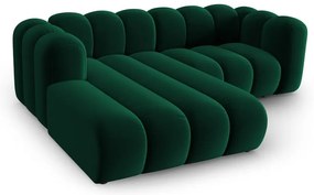 Divano angolare verde scuro ad angolo sinistro Lupine - Micadoni Home