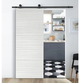 Porta scorrevole Sablé in mdf marrone, L 92.5 x H 211.5 cm, con binario Industrial Reversibile