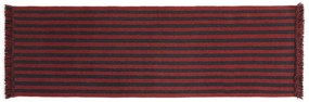 HAY - Stripes and Stripes Wool Rug 200x60 Cherry HAY