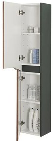 Colonna bagno sospesa alta noce canaletto Minori/Maiori 30x150 cm