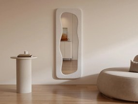 Specchio organico L. 60 x H. 160 cm in Tessuto bouclette Avorio - HAIMEI