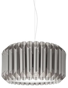 Sospensione Moderna 1 Luce Louise In Polilux Silver D50 Made In Italy