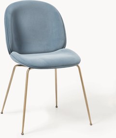 WESTWING x GUBI, Sedia da pranzo in velluto Beetle by Delia Lachance