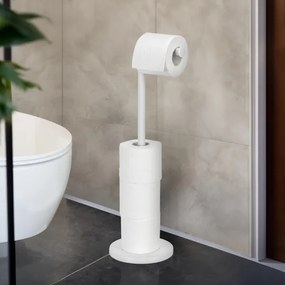 WENKO 21424100 - Portarotolo per carta igienica 21x55 cm bianco