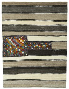 Kilim Tappeto 140x110 Beige (Iran) Tessuto A Mano