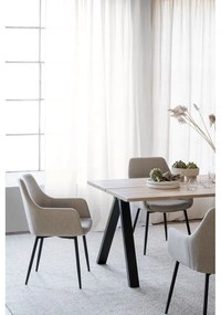 Tavolo da pranzo pieghevole con piano in rovere 220x100 cm Carradale - Rowico