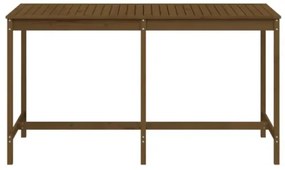 Tavolo da Giardino Miele 203,5x90x110cm Legno Massello di Pino