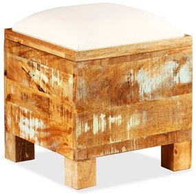Cassapanca in legno massello di recupero 40x40x45 cm