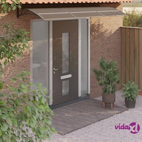 vidaXL Tettoia per Porta Nera 300x100 cm Policarbonato