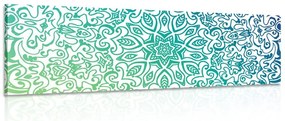 Stampa su tela – Mandala verde acqua