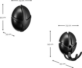 Gancio da parete rosa chiaro/dorato in plastica Tick – Spinder Design