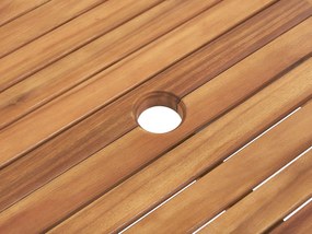 Tavolo da giardino legno chiaro 160/220 x 90 cm JAVA Beliani