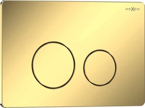 Mexen Tex 06 pulsante di risciacquo acciaio inossidabile, oro champagne lucido - 6106-08