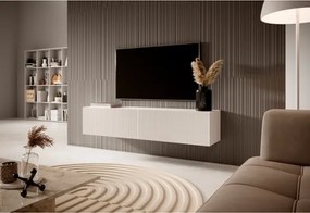 Mobile TV Sospeso 140 Cm Cannettato 2 Ante Bianco Opaco Bali