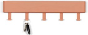 Attaccapanni da parete color salmone in metallo con scaffale 52 cm Dax Play – Spinder Design