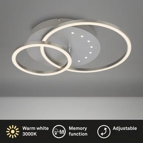 Brilo - Lampada da soffitto LED dimmerabile LED/26W/230V 3000K cromo satinato