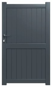 Cancelletto GARDENGATE Matisse Grigio in alluminio antracite H 179.6 x L 100 cm