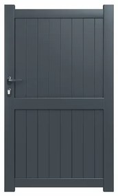 Cancelletto GARDENGATE Matisse Grigio in alluminio H 179.6 x L 100 cm