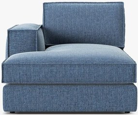 Modulo chaise longue Pola in tessuto strutturato – L158cm