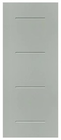 Pannello per porta d'ingresso P127 rivestimento con pellicola di finitura pvc grigio L 92  x H 210.5 cm, Sp 6 mm apertura reversibile