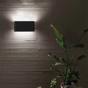 Applique LED 12W Bidirezione IP65 CCT Bianco Variabile - Nera Colore Bianco Variabile CCT