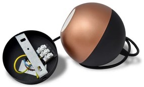 Lampadario LED a sospensione con filo MIDWAY 1xGU10/4,8W/230V nero/rame