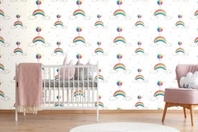 Carta da parati – Ombrelli arcobaleno