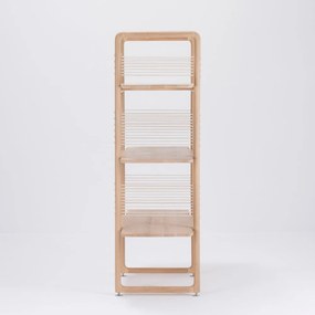 Libreria in legno massiccio di rovere, altezza 140 cm Muse - Gazzda