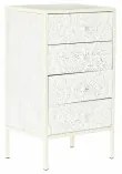 Cassettiera DKD Home Decor Abete MDF Bianco Arabo (45 x 34 x 78 cm)