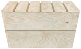 Tavoli da giardino 2 pz 60x60x30cm in legno di abete impregnato