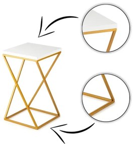 Portafiori LOFT 40x24 cm oro/bianco