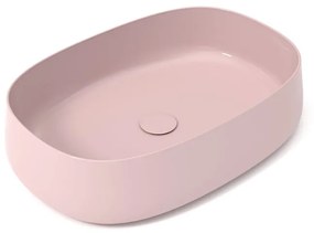 Lavabo da appoggio ovale in ceramica multicolore