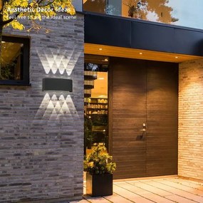 Brilagi - Applique da parete LED per esterni FLAREBOX LED/8W/230V nero IP65