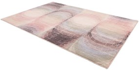 Tappeto in lana rosa chiaro 133x190 cm Kaola - Agnella