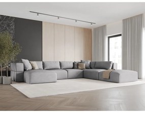 Divano a U angolare grigio chiaro, angolo destro Esther - Milo Casa
