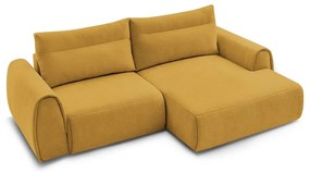 Divano angolare in giallo ocra Aden – Bobochic Paris