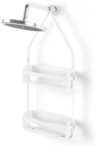 Mensola in plastica bianca sospesa per il bagno Flex - Umbra