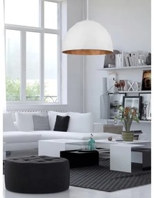 Lampadario su filo  DIAMENT 1xE27/60W/230V d. 50 cm bianco/rame