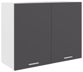Armadio Sospeso Grigio 80x31x60 cm in Truciolato