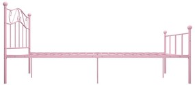 Giroletto rosa in metallo 120x200 cm