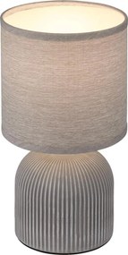 Brilo - Lampada da tavolo INO 1xE14/10W/230V grigia