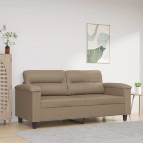 Divano A 2 Posti Cappuccino 140 Cm İn Similpelle /
